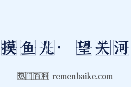 摸鱼儿·望关河是什么意思的图片